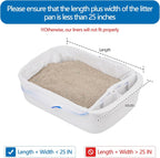 Heavy duty leakproof cat waste liner bag being pulled shut by drawstring