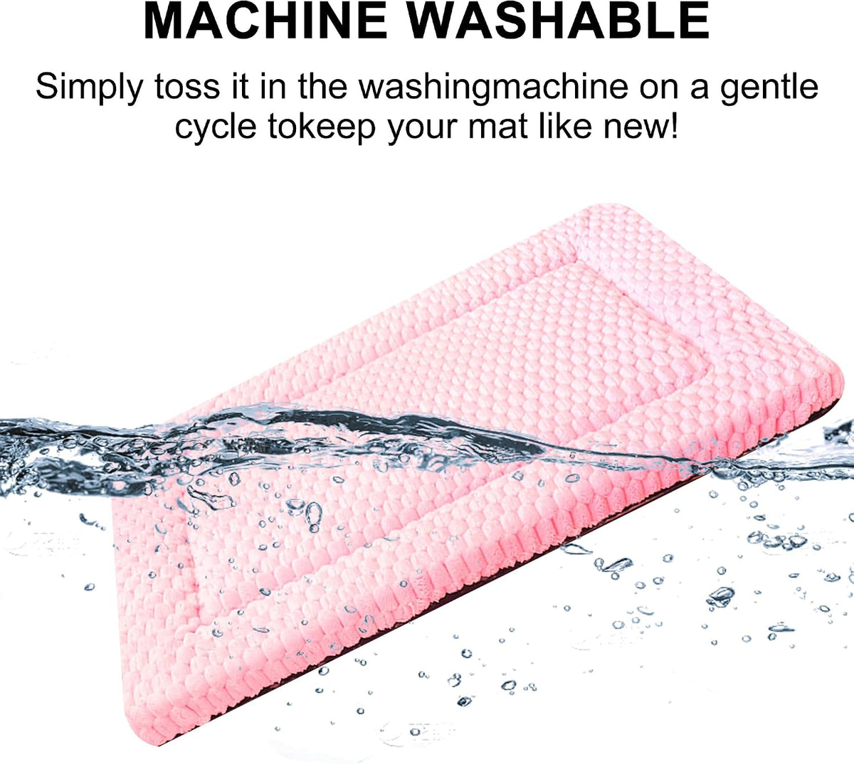 Sunshe soft cat bed liner pink lightweight portable pet sleeping mat