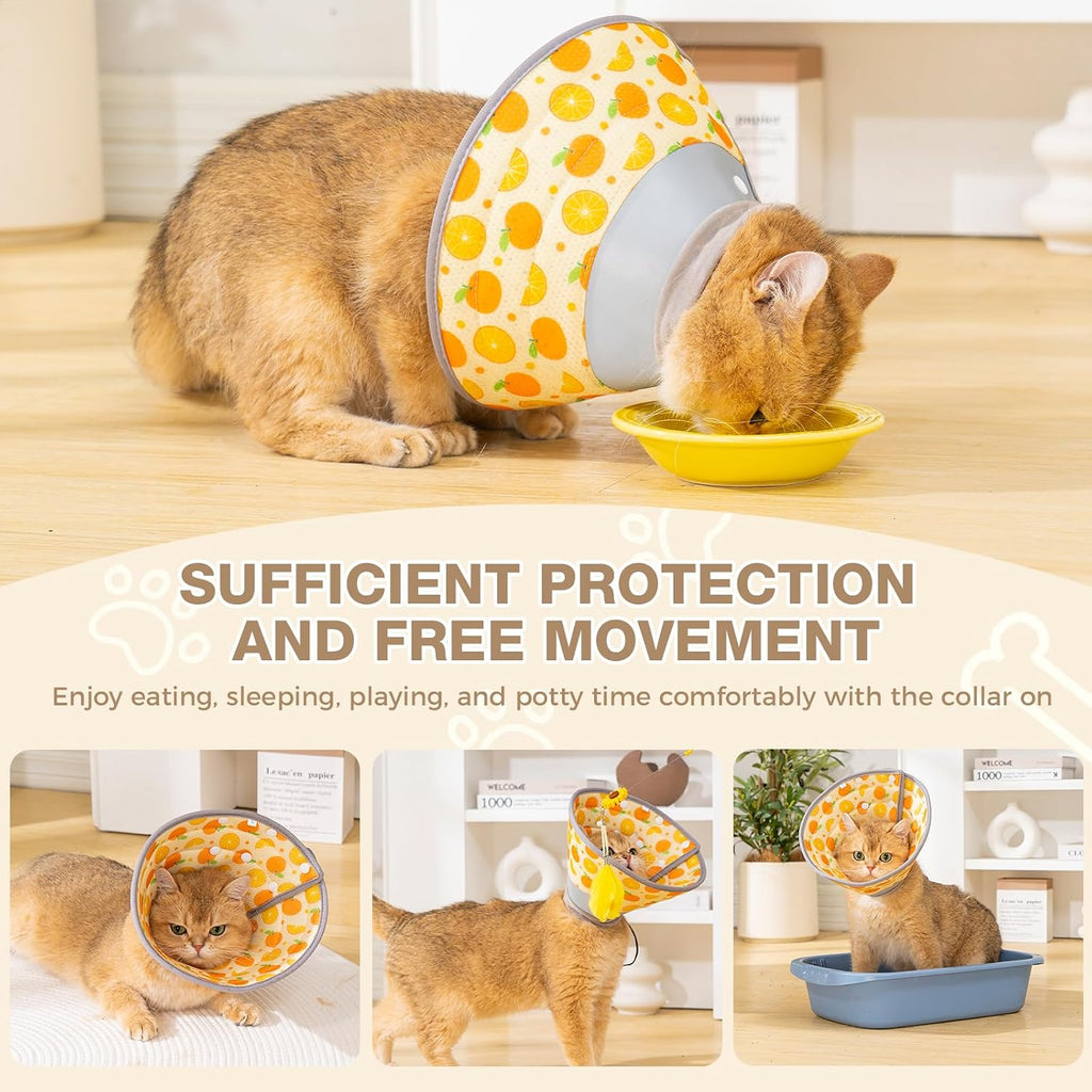 Triple layer protective pet recovery collar packaging view
