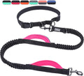 Vivaglory hands free dog leash with pink and black bungee