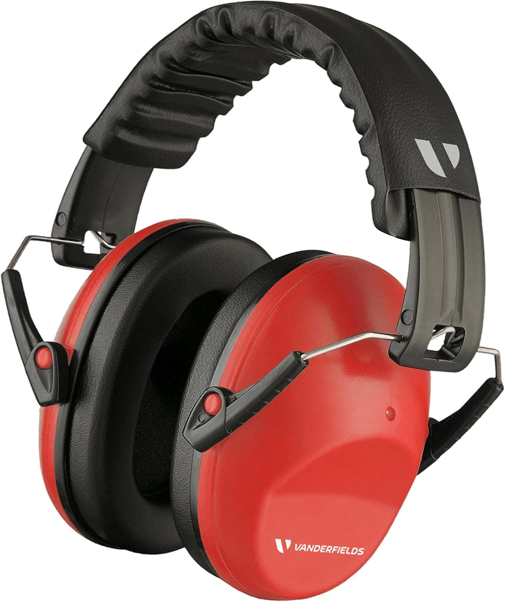 Vanderfields premium imported passive noise cancelling headphones side view.