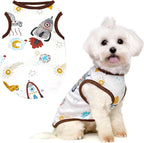 PETCARE Cute Cartoon Cat Shirts for Cats Only Soft Cotton Tshirts Brown Spaceship Cat Clothes for Cats Only Female Male Small Breeds Pet Pajamas Sleeveless Pet Tank Top Spring Summer Kitten Clothes - Image 14
