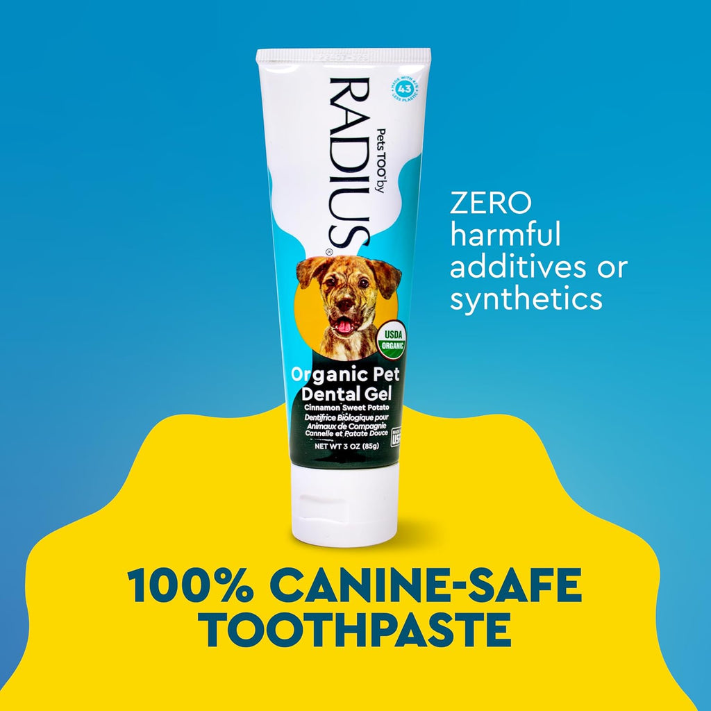 RADIUS USDA Organic Canine Pet Toothpaste 1 Unit, 3 oz, Non Toxic Toothpaste for Dogs, Designed to Clean Teeth and Help Prevent Tartar and Remove Plaque, Xylitol Free - Image 10