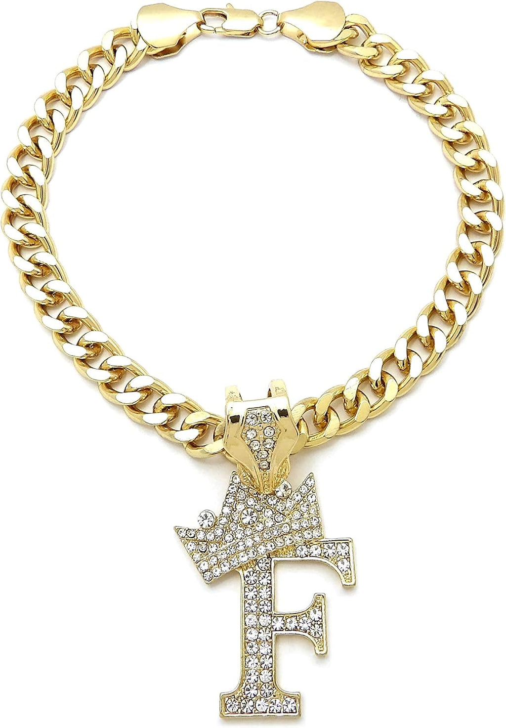 Initial Letter Cuban Chain Dog Chain Pet Chain Pet, Cat, Puppy Necklace (B, 10") - Image 14