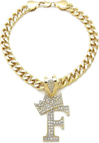 Initial Letter Cuban Chain Dog Chain Pet Chain Pet, Cat, Puppy Necklace (B, 10") - Image 14