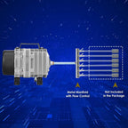 Fumak fish tank air compressor with power cord and fittings