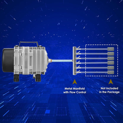 Top view of Fumak commercial air pump heat-dissipating housing
