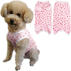 Dog's Recovery Suit Post Surgery Shirt for Puppy, Small Dog Surgical Recovery Suit for Female Male Dogs, Dog Onesie Protect Surgical Wound(Pink White Stripe-m) - Image 13