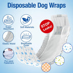 Pet Soft male dog belly band highlighting the adjustable magic tape fasteners close up