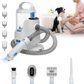 Petmolico Pet Grooming Vacuum Set front view showing the main 13000 PA suction machine and the 2.8 liter dust cup.