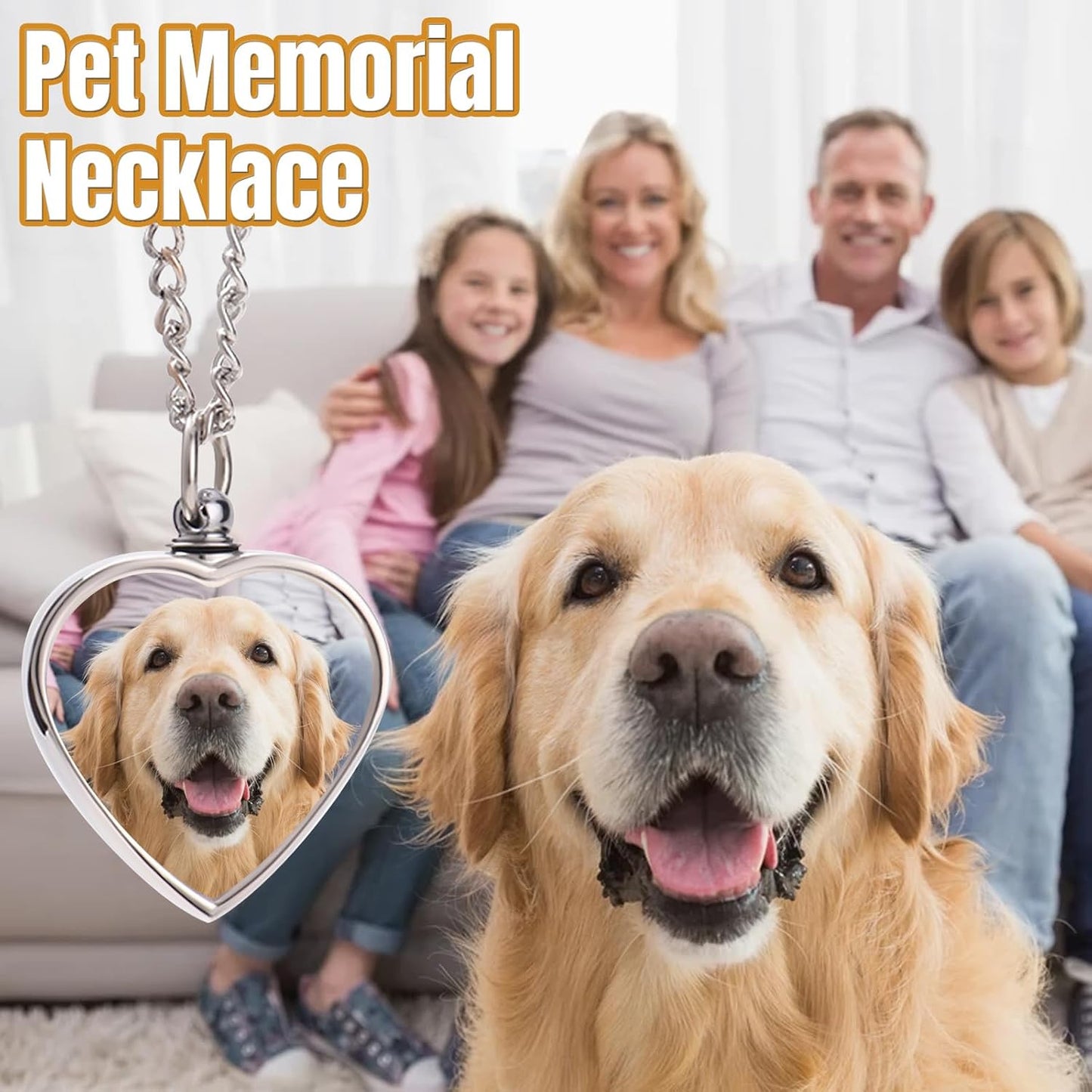 HJX double sided pet ashes necklace worn as a elegant commemorative jewelry piece