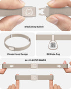 Typecase adjustable kitten collar demonstrating the quick release breakaway safety buckle