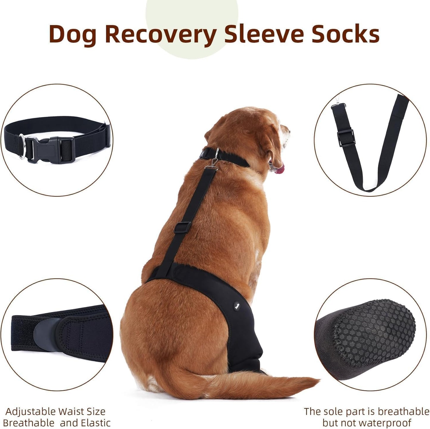 Non-slip bottom detail of Yoneba dog paw protector