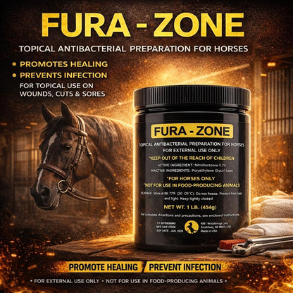 Luckyond Nitrofurazone ointment jar for horses