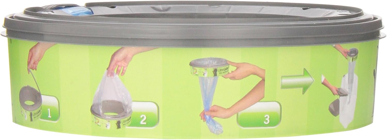 LitterLocker replacement cassette showcasing the multi-layer odor barrier film technology.