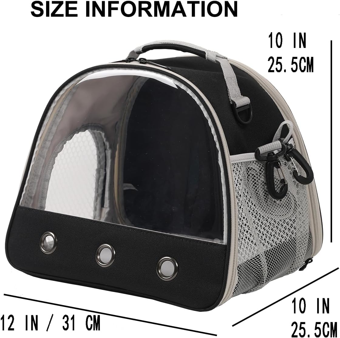 Small Animal Travel Carrier with Absorbent Pad Set, Pee Pad with Leak-Proof Quick-Dry Design for Guinea Pig,Portable Bearded Dragon Bag for Sugar Glider,Hedgehog,Rat,Bunny,Rat - Image 3