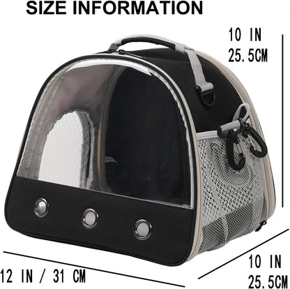 Small Animal Travel Carrier with Absorbent Pad Set, Pee Pad with Leak-Proof Quick-Dry Design for Guinea Pig,Portable Bearded Dragon Bag for Sugar Glider,Hedgehog,Rat,Bunny,Rat - Image 3