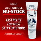 NuStock animal wound healing ointment tube packaging