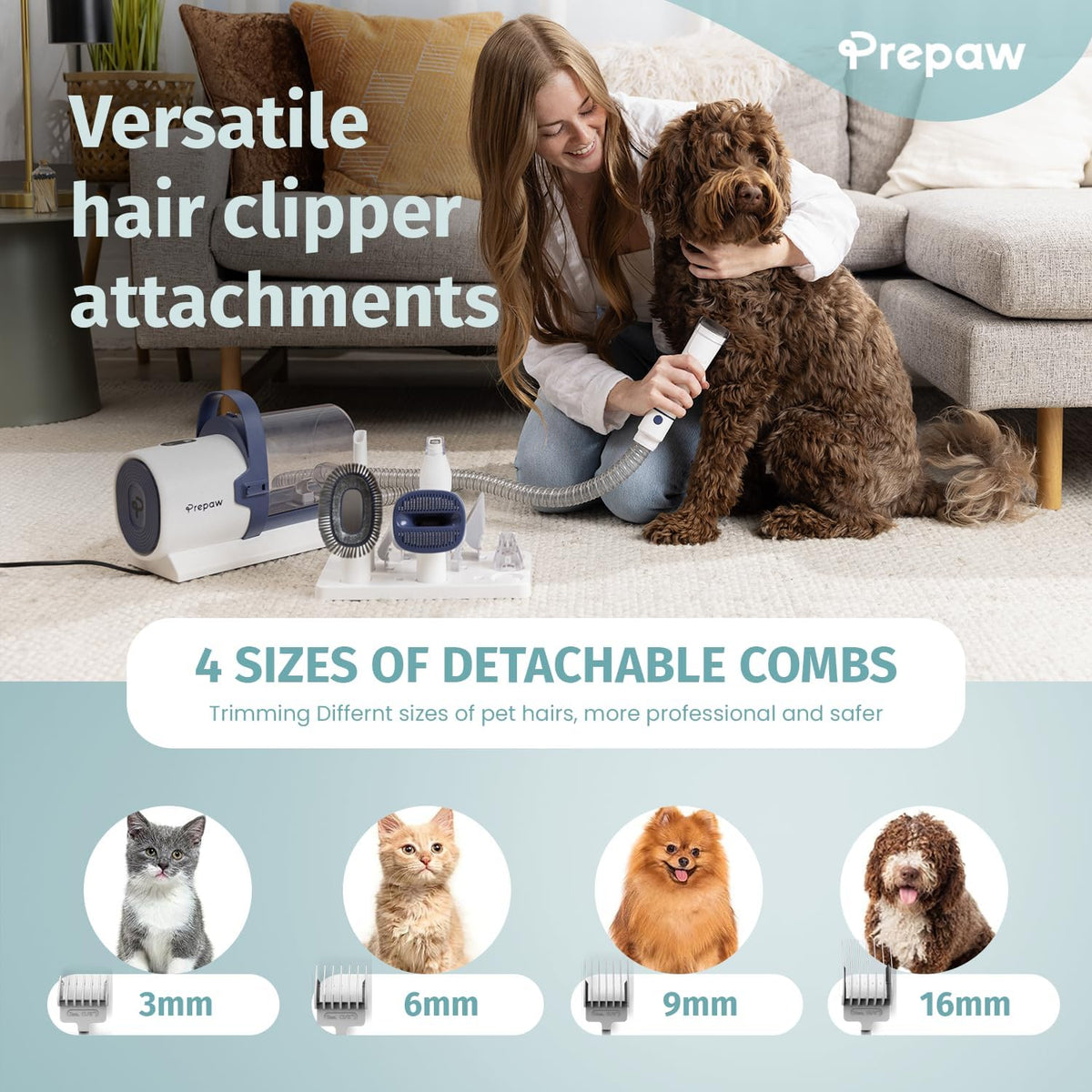 Close up view of the multi-filtration system inside the USA designed pet hair vacuum.