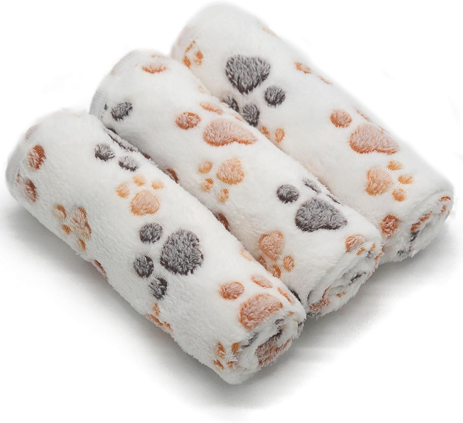 1 Pack 3 Puppy Blankets Super Soft Warm Sleep Mat Grey Cute Print Fluffy Fleece Pet Flannel Throw Dog Blankets for Small Dogs Cats,Star&Bone&Love- Small (23"x15") - Image 14