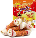 Jungle Calling Chicken Wrapped Knotted Bones front view