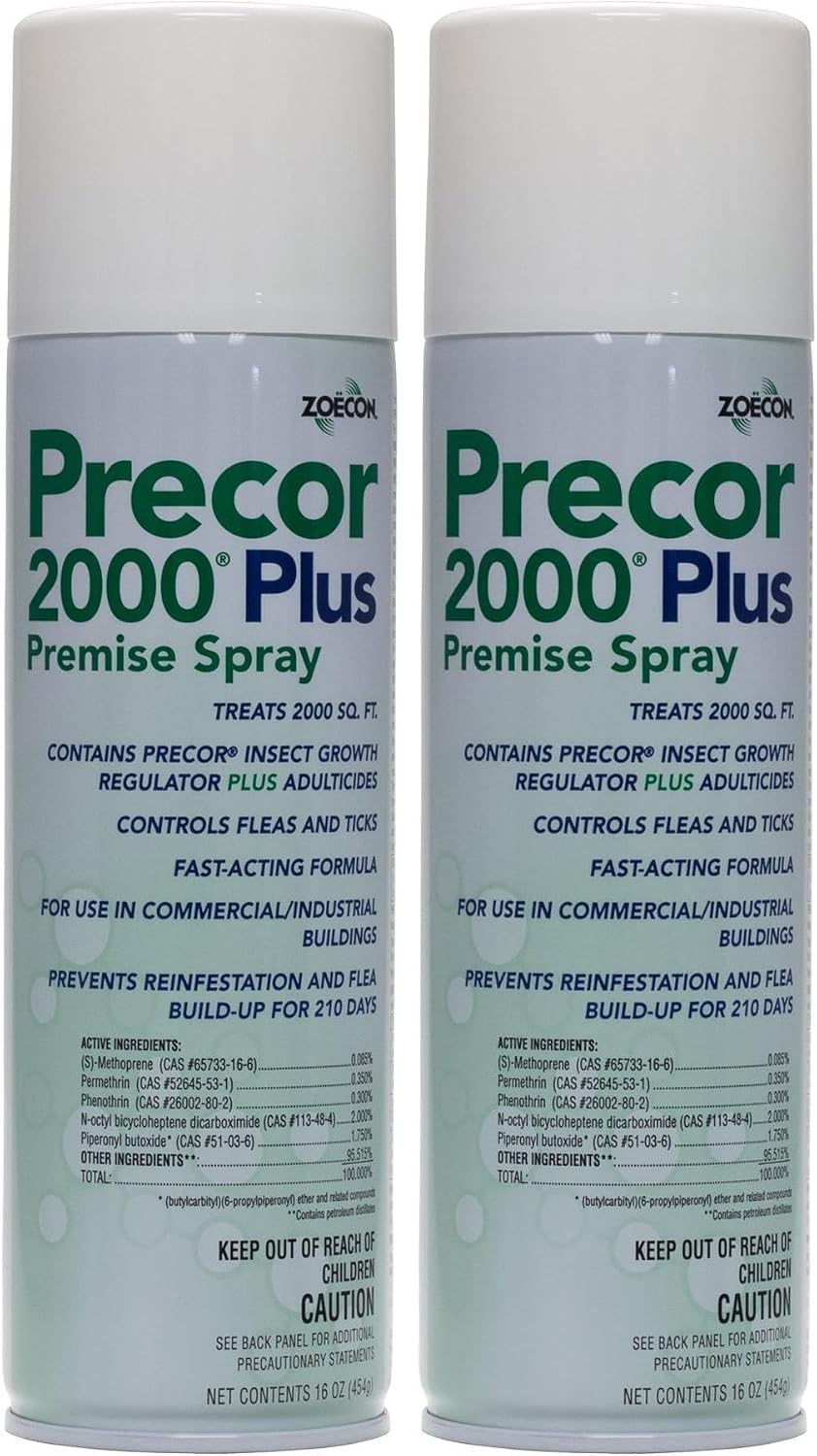 Zoecon Precor 2000 Plus Flea Control spray label details