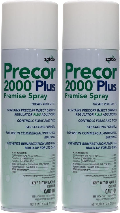 Zoecon Precor 2000 Plus Flea Control spray label details