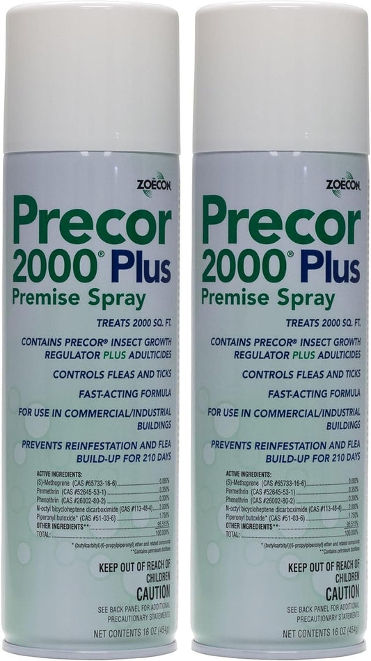 Zoecon Precor 2000 Plus Flea Control spray label details