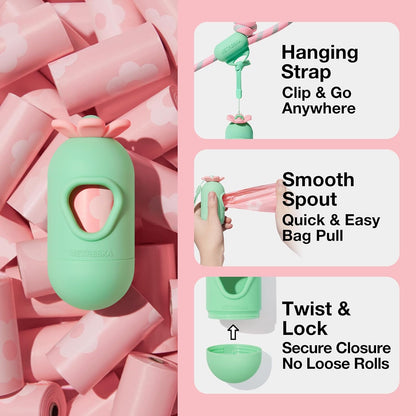 VETRESKA dog poop bags seven refill rolls packaging display