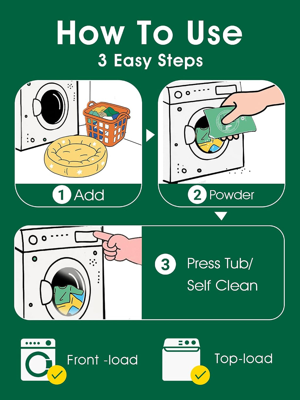 Seedshub laundry powder sachets next to pet fur