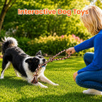 Aitmexcn non toxic pet bundle featuring three distinct knotted chew ropes and two balls.