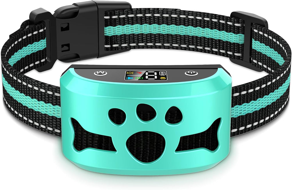 Dog Bark Collar for Medium Large Dogs, Automatic Bark Device with Rechargeable Barking Collar with 8 Adjustable Sensitivity, 4 Training Modes Adjustable Anti Barking for Large Dogs 15-120lbs, Gold - Image 15
