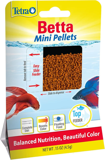 TetraBetta PLUS Floating Mini Pellets, Fish Food With Natural Color Enhancer, 1.2 ounces - Image 7
