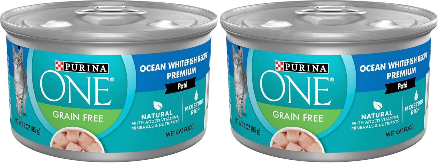 Purina ONE High Protein, Grain Free Pate Wet Cat Food Variety Pack, Grain Free Formula - (Pack of 24) 3 oz. Cans - Image 12