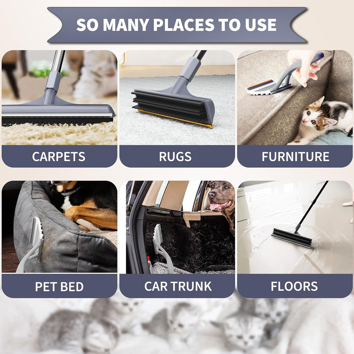 Components of the leishiyen carpet rake kit