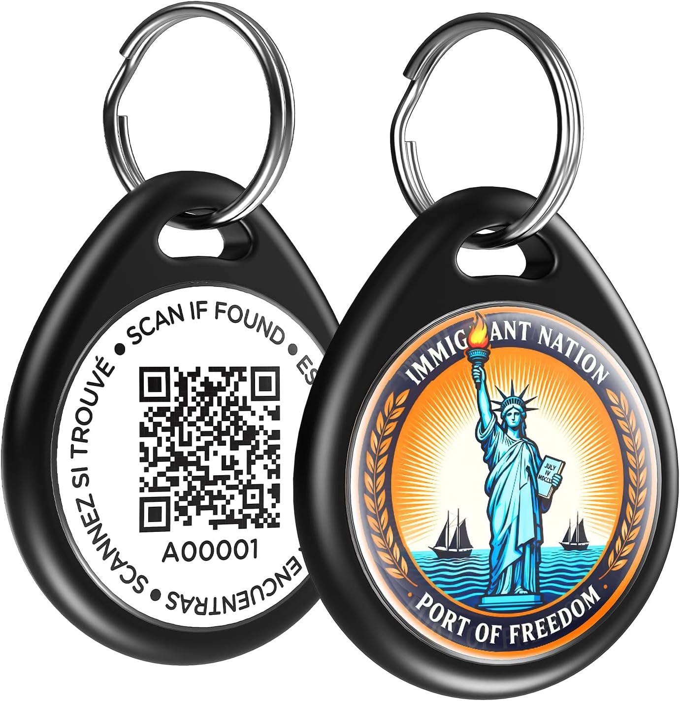 Dog Tags Personalized, QR Code Pet ID Tags for Dog Collar, Online Profile, Scan Location Alerts, Black - Image 11