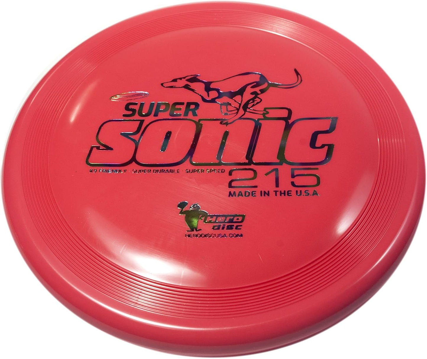 Authentic Hero Disc USA Super Sonic Taffy flying disc close up