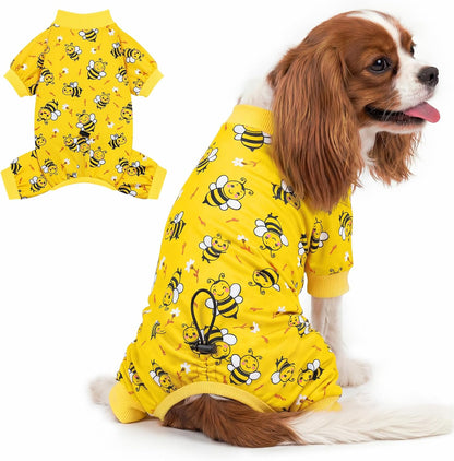 XPUDAC 4th of July Dog Pajamas, Cute Patriotic Dog Clothes with Adjustable Drawstring, Funny Pet Pjs American Flag Pet Outfit for Small Medium Dogs Independence Day, S - Image 9
