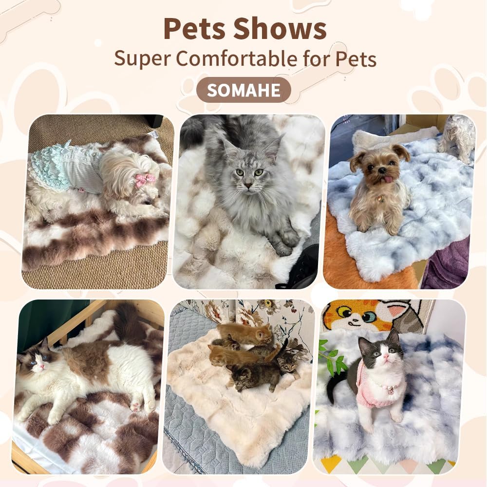 SOMAHE water resistant bottom layer of the fluffy pet bed