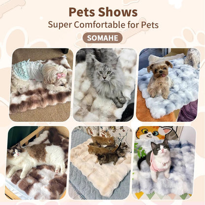 SOMAHE water resistant bottom layer of the fluffy pet bed