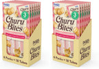 INABA Churu Bites for Cats, Soft/Chewy Baked Chicken Wrapped Churu Filled Cat Treats with Vitamin E, 0.35 Ounces per Tube, 18 Tubes Total (3 Tubes per Pack), Tuna with Salmon Recipe - Image 9