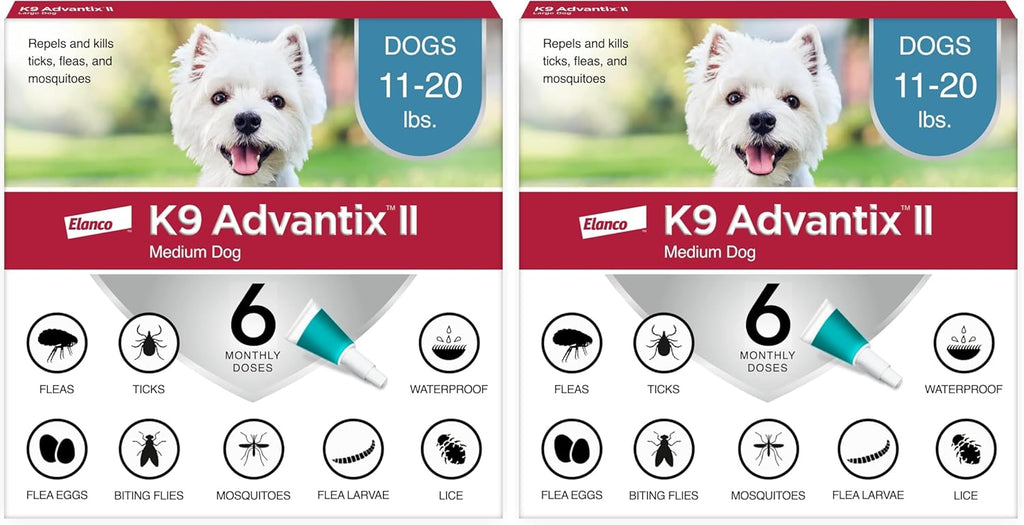 K9 Advantix II Medium Dog Vet-Recommended Flea, Tick & Mosquito Treatment & Prevention | Dogs 11-20 lbs. | 2-Mo Supply - Image 11