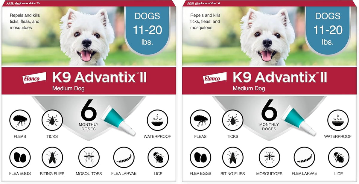 K9 Advantix II Medium Dog Vet-Recommended Flea, Tick & Mosquito Treatment & Prevention | Dogs 11-20 lbs. | 2-Mo Supply - Image 11