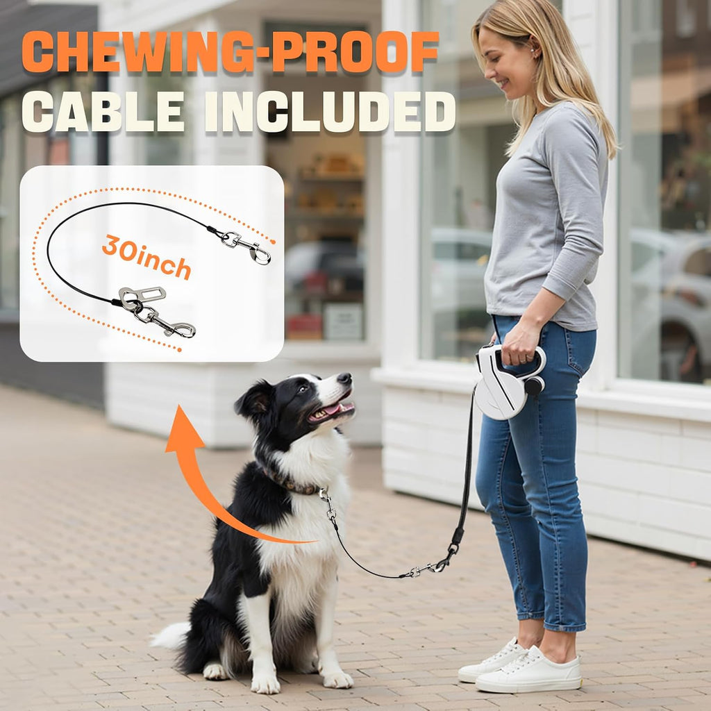Ergonomic non-slip handle of Petsweet retractable dog leash