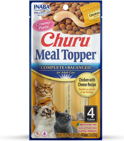 INABA Churu Meal Topper for Cats, Complete & Balanced, Creamy, Lickable Pure Cat Food Topper, 0.5 Ounce Tube, 12 Tubes (4 per Pack), Tuna with Scallop Recipe - Image 10