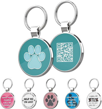MYLUCKYTAG QR Code Pet ID | Personalized Dog & Cat Collar Tag | Online Profile with Instant Scanned Location Alert Email - Image 14