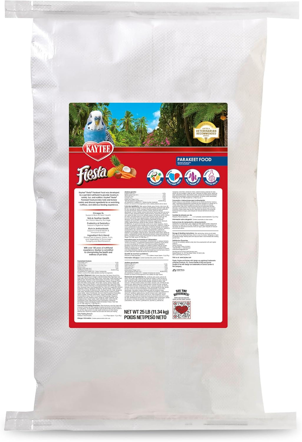 Kaytee Fiesta Parakeet Food, Nutritious and Fun Blend, Supports Skin, Feather, Digestion, Brain and Heart Health, 4.5 pounds - Image 15