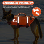 Waterproof dog safety vest with reflective strips for high visibility