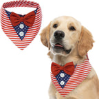 FUAMEY Dog Tuxedo American Flag for Medium Dogs,Dog Formal Suit Dogs Attire Pet Bow Tie Puppy Party Costumes Cat Tux Outfits Pets Bandana Cosplay Adjustable Bowties 4th of July Independence Day M - Image 9