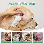 Using Fldofaves finger wipes to clean dog ear folds